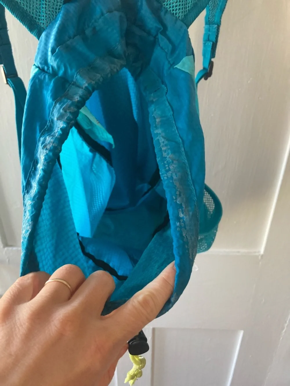 High Sierra Turquoise Blue Lightweight Drawstring Pack